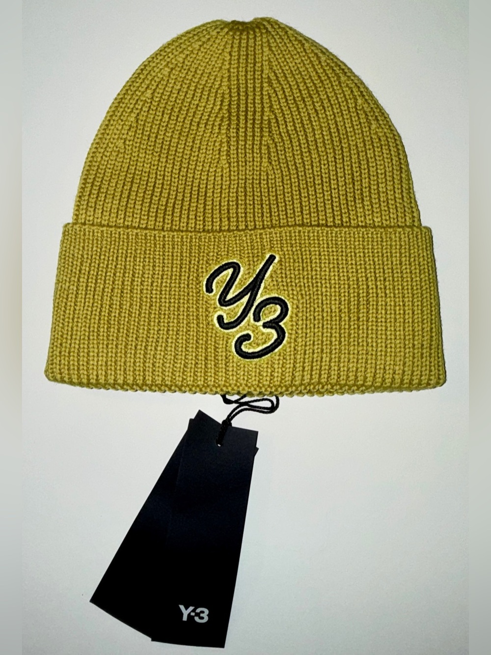 NWT Y-3 Beanie in Blanch Yellow